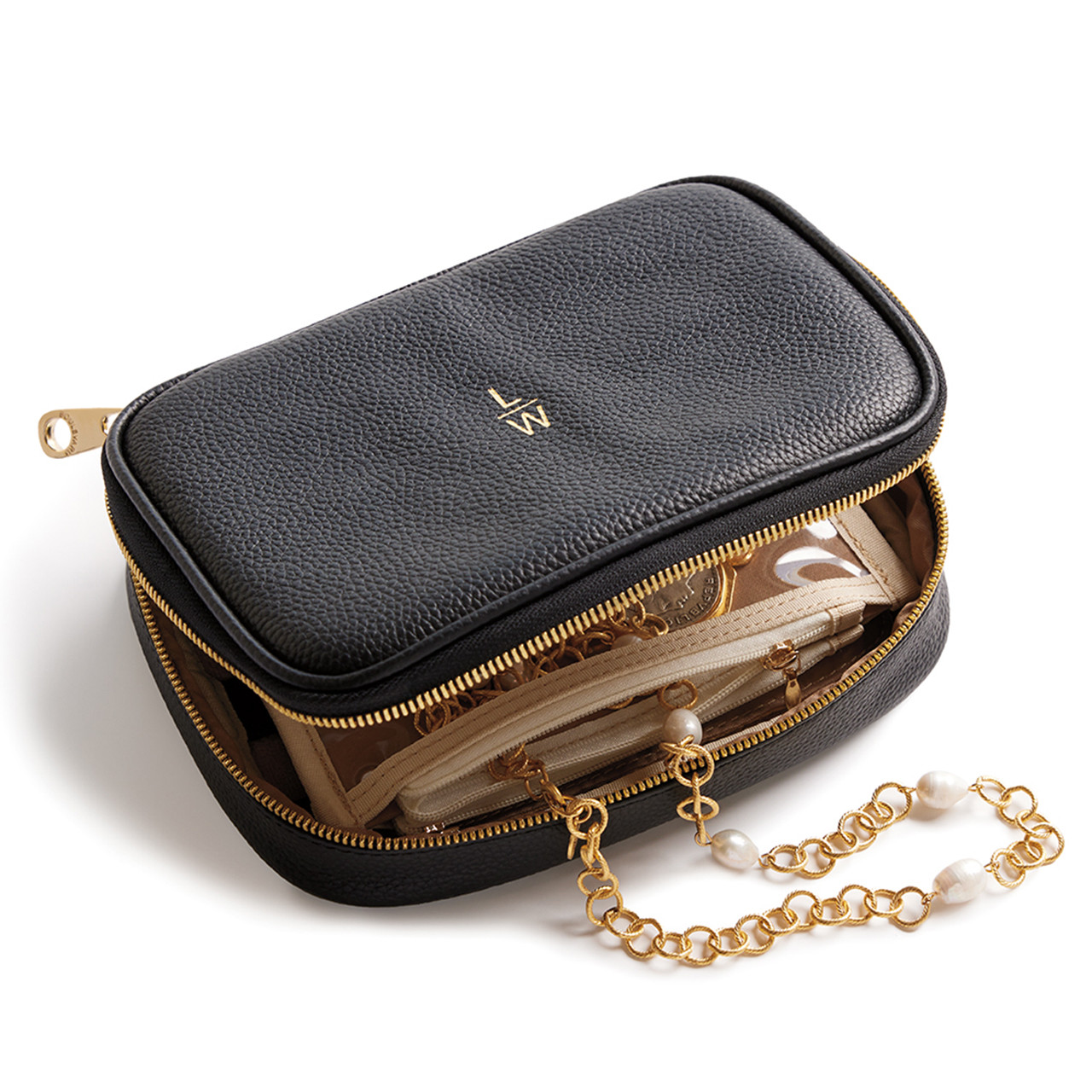 Leather Jewelry Travel Case