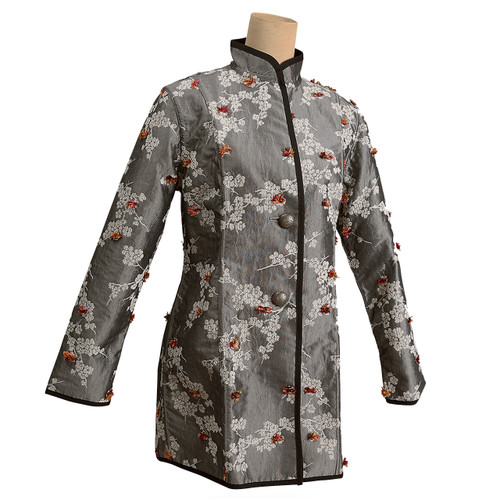 Chinese Tang suit women's silk jacket coat size：M-3XL | eBay