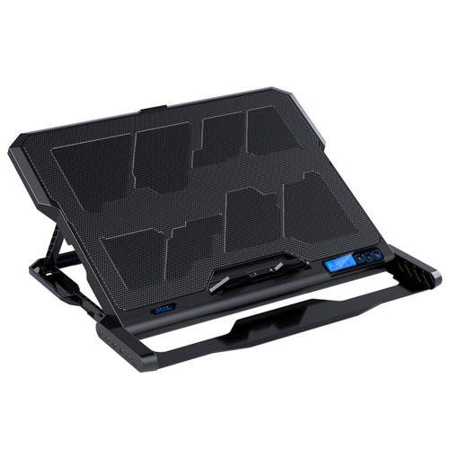 ICE COOREL K6 6-fans Adjustable LCD Display Laptop Stand Radiator, K6 6-fans