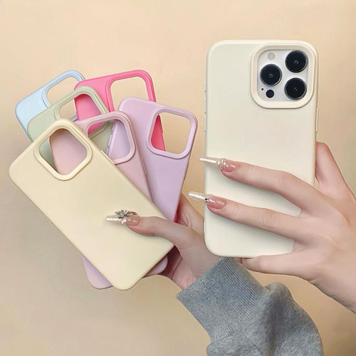 For iPhone 11 Dopamine Simple Imitation Liquid Silicone Phone Case