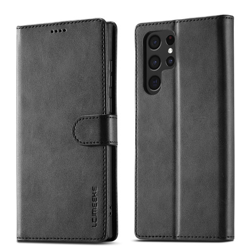 Samsung Galaxy S24 Ultra 5G LC.IMEEKE Leather Phone Case(Black)