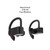 JHO-A9 TWS  Wireless Hanging Ear Type Bluetooth Earphone with Charging + Storage Integrated Zipper Bag, Support Voice Control