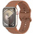 Wavy Grain Stitched Silicone Watch Band