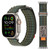 Two Sections Nylon Hook and Loop Fastener Watch Band
