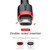 Baseus 1m 2.4A USB to Micro USB Cafule Double-sided Insertion Braided Cord Data Sync Charging Cable (Black)