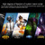 YINDIAO 3200DPI 4-modes Adjustable 7-keys RGB Light Wired Metal Mechanical Hard Core Macro Mouse, Style: Silent Version