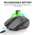Inphic A1 6 Keys 1000/1200/1600 DPI Home Gaming Wireless Mechanical Mouse, Colour: Gray Wireless+Bluetooth 4.0+Bluetooth 5.0