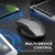 Inphic A1 6 Keys 1000/1200/1600 DPI Home Gaming Wireless Mechanical Mouse, Colour: Gray Wireless+Bluetooth 4.0+Bluetooth 5.0