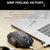 Inphic A1 6 Keys 1000/1200/1600 DPI Home Gaming Wireless Mechanical Mouse, Colour: Gray Wireless+Bluetooth 4.0+Bluetooth 5.0