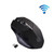 Inphic A1 6 Keys 1000/1200/1600 DPI Home Gaming Wireless Mechanical Mouse, Colour: Gray Wireless+Bluetooth 4.0+Bluetooth 5.0
