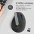 DELUX M618C 6 Keys 1600 DPI RGB Vertical Wireless Bluetooth Dual Mode Mouse