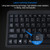 DS-8800 PS / 2 Interface Prevent Water Splashing Laser Engraving Character One-piece Wired Touchpad Keyboard, Length: 1.5m