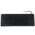 DS-8800 PS / 2 Interface Prevent Water Splashing Laser Engraving Character One-piece Wired Touchpad Keyboard, Length: 1.5m