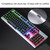 YINDIAO K002 USB Wired Mechanical Feel RGB Backlight Keyboard + Optical Silent Mouse Set