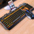 YINDIAO V2 Mechanical Feel Gaming Keyboard Mouse Set (Black Orange Yellow Light)