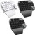 DELUX T11 29 Keys Single-Hand Keyboard Shortcut Key Speech Tool Flat Keyboard, Colour: Silver