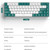 ZIYOU LANG T8 68 Keys RGB Gaming Mechanical Keyboard, Cable Length: 1.5m, Style:
