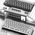 XUNFOX K30 Transparent 61-Keys Blacklit Wired Mechanical Keyboard, Cable Length: 1.5m