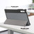 Lenovo Yoga Tab Plus Custer Pure Color 3-folding Leather Smart Tablet Case(Grey)