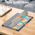 Lenovo Yoga Tab Plus Custer Pure Color 3-folding Leather Smart Tablet Case(Grey)
