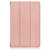 Lenovo Yoga Tab Plus Custer Pure Color 3-folding Leather Smart Tablet Case(Rose Gold)