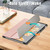 Lenovo Yoga Tab Plus Custer Pure Color 3-folding Leather Smart Tablet Case(Rose Gold)