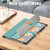 Lenovo Yoga Tab Plus Custer Pure Color 3-folding Leather Smart Tablet Case(Green)