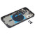 Battery Back Cover (with Side Keys & Card Tray & Power + Volume Flex Cable & Wireless Charging Module) for iPhone 12 (Black)