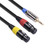 TC194BUXK107YR-30 3.5mm Male to Dual Canon Female Audio Cable, 3.5mm Male to Dual Canon Female