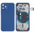 Battery Back Cover (with Side Keys & Card Tray & Power + Volume Flex Cable & Wireless Charging Module) for iPhone 12 Mini (Blue)