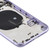Battery Back Cover (with Side Keys & Card Tray & Power + Volume Flex Cable & Wireless Charging Module) for iPhone 11 (Purple)