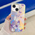 For iPhone 13 - 16 Pro Max Electroplating Laser Butterfly Phone Case