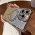 For iPhone 11 - 16 Pro Max Diamond Gradient Glitter Plated MagSafe Phone Case
