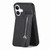 For iPhone 15 - 16 Pro Max Carbon Fiber Vertical Flip Zipper Phone Case