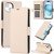 For iPhone 11 - 16 Pro Max Side Buckle RFID Anti-theft Leather Phone Case
