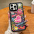 For iPhone 14 - 15 Pro Max Trendy Graffiti Noctilucent Phone Cases
