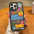 For iPhone 14 - 15 Pro Max Trendy Graffiti Noctilucent Phone Cases