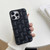 For iPhone 11 - 14 Pro Max 3D Cube Weave Texture Skin Feel Phone Case