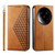 For Xiaomi & Redmi Models Cubic Grid Calf Texture Magnetic Leather Phone Case