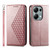 For Xiaomi & Redmi Models Cubic Grid Calf Texture Magnetic Leather Phone Case
