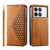 For Xiaomi & Redmi Models Cubic Grid Calf Texture Magnetic Leather Phone Case
