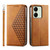 For Xiaomi & Redmi Models Cubic Grid Calf Texture Magnetic Leather Phone Case