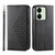 For Xiaomi & Redmi Models Cubic Grid Calf Texture Magnetic Leather Phone Case