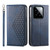 For Xiaomi & Redmi Models Cubic Grid Calf Texture Magnetic Leather Phone Case