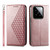 For Xiaomi & Redmi Models Cubic Grid Calf Texture Magnetic Leather Phone Case