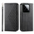 For Xiaomi & Redmi Models Cubic Grid Calf Texture Magnetic Leather Phone Case