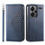 For Xiaomi & Redmi Models Cubic Grid Calf Texture Magnetic Leather Phone Case