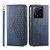 For Xiaomi & Redmi Models Cubic Grid Calf Texture Magnetic Leather Phone Case