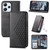 For Xiaomi & Redmi Models Cubic Grid Calf Texture Magnetic Leather Phone Case