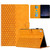 For Samsung Galaxy Models Honeycomb Embossed Leather Smart Tablet Case